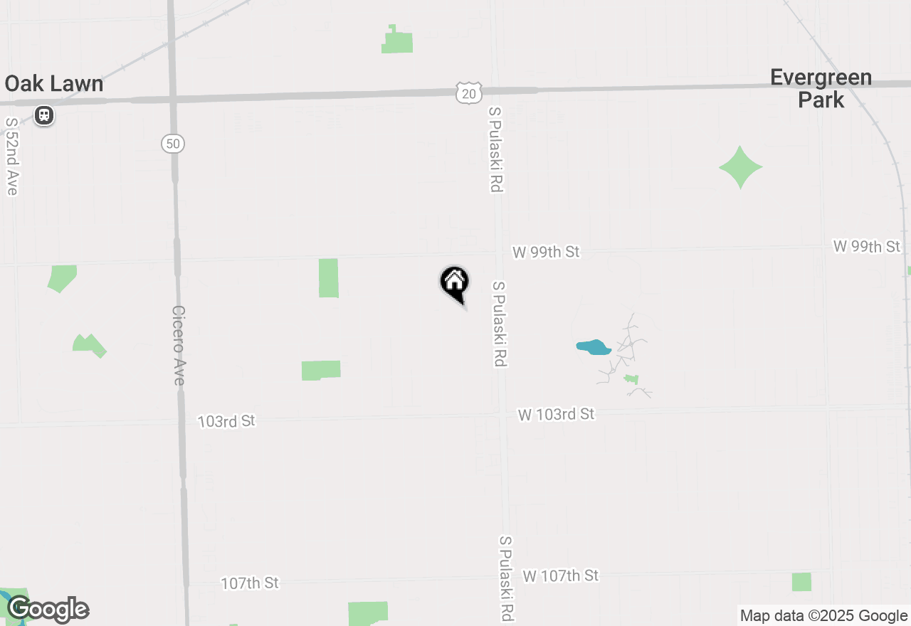 Map of 10020 S Karlov Avenue, Oak Lawn, IL 60453