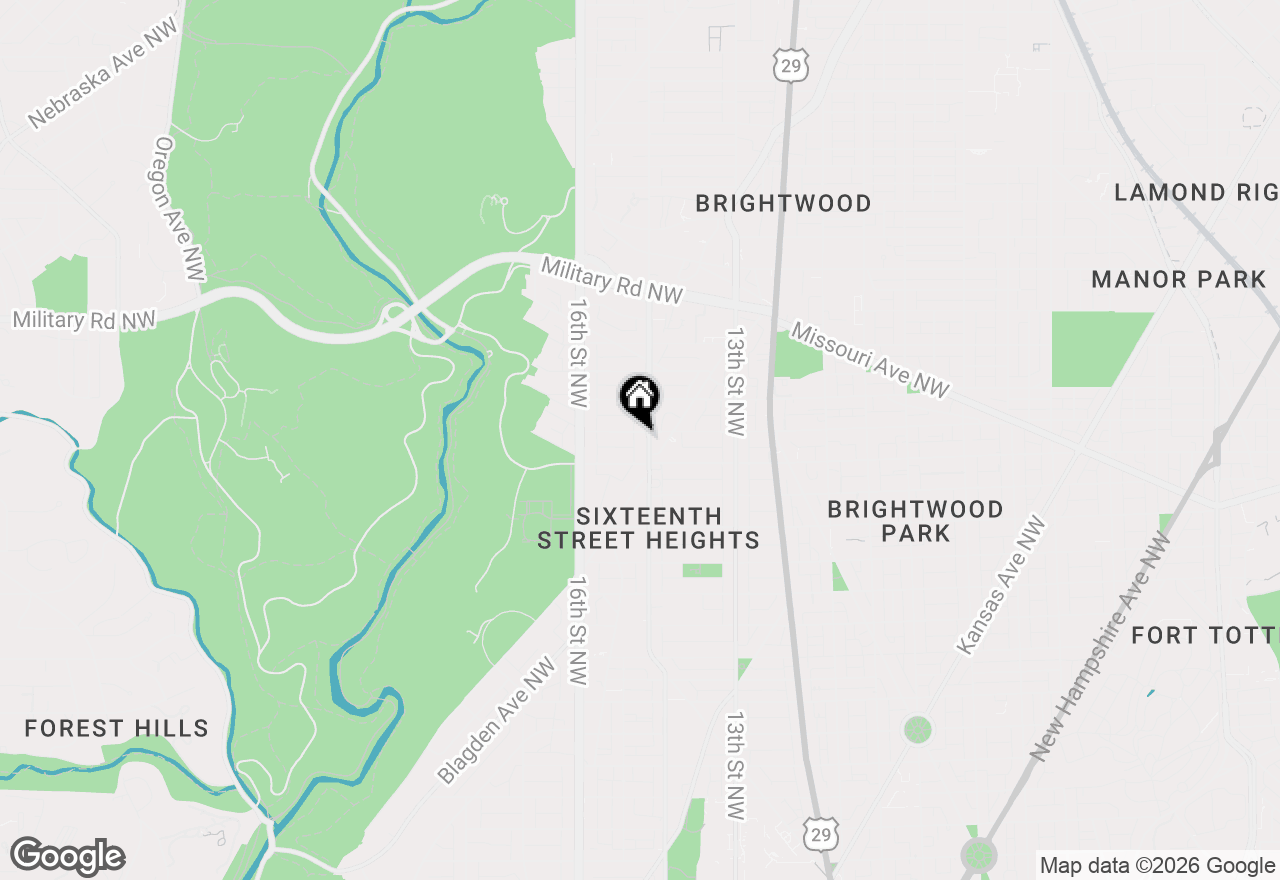 Map of 5516 14th Street Nw #5, Washington, DC 20011