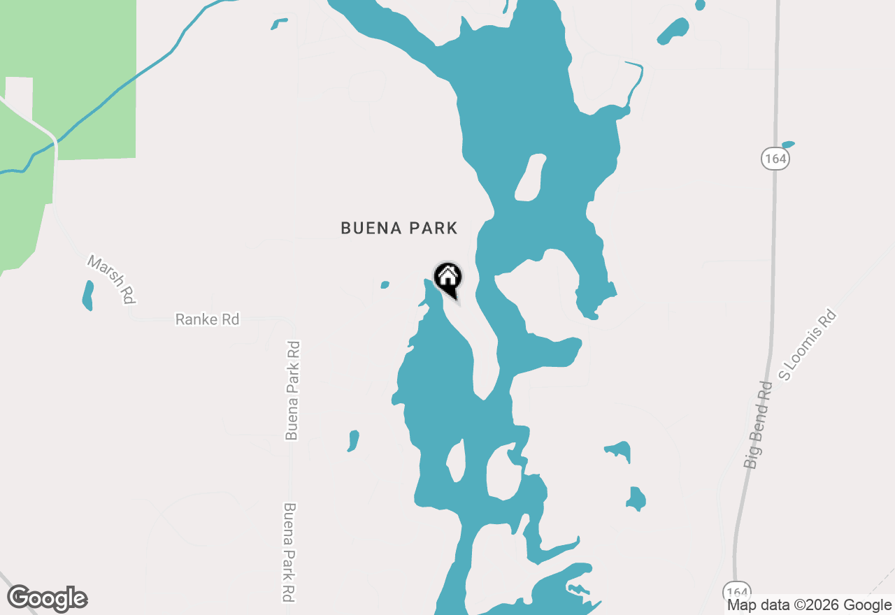 Map of 5638 W Peninsula Dr, Waterford, WI 53185