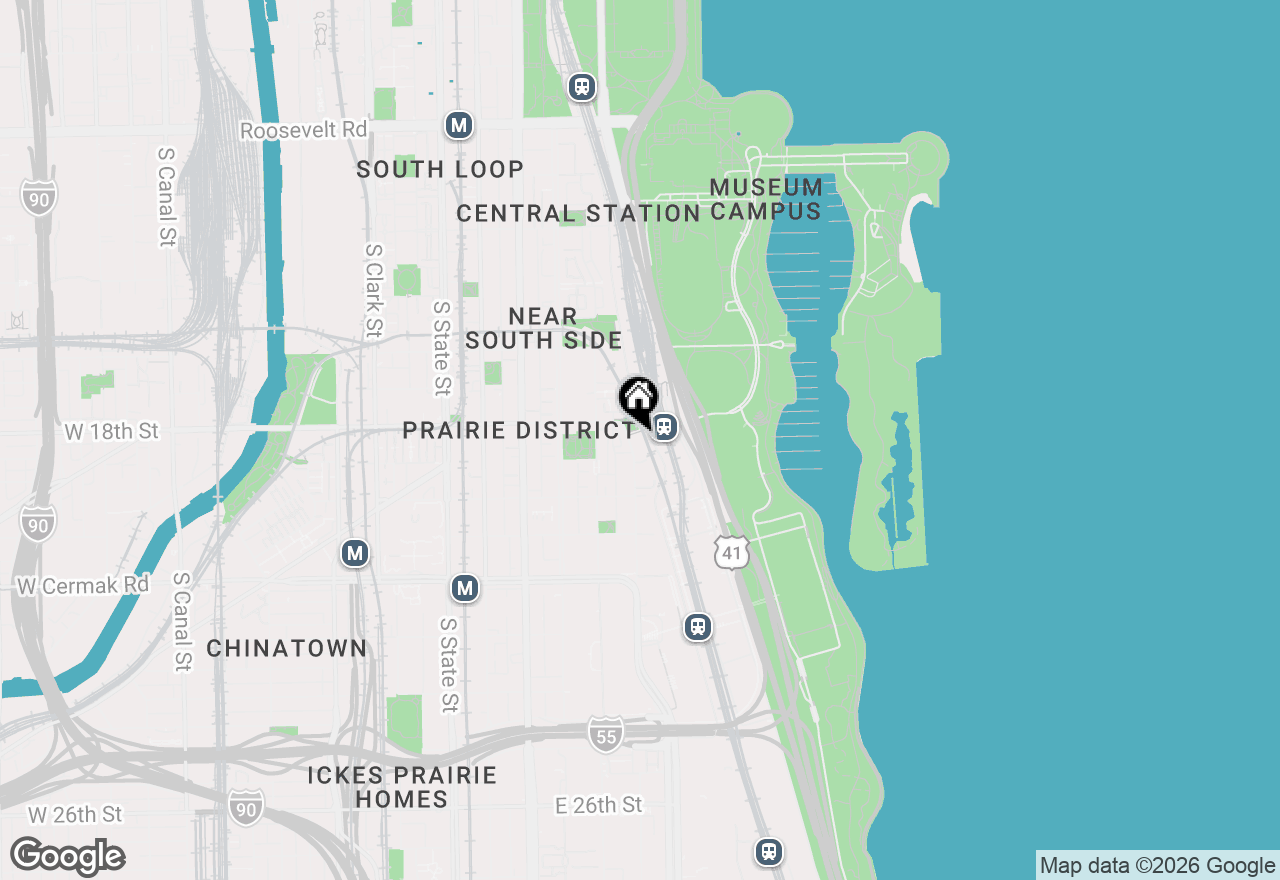 Map of 1841 S Calumet Avenue #1109, Chicago, IL 60616