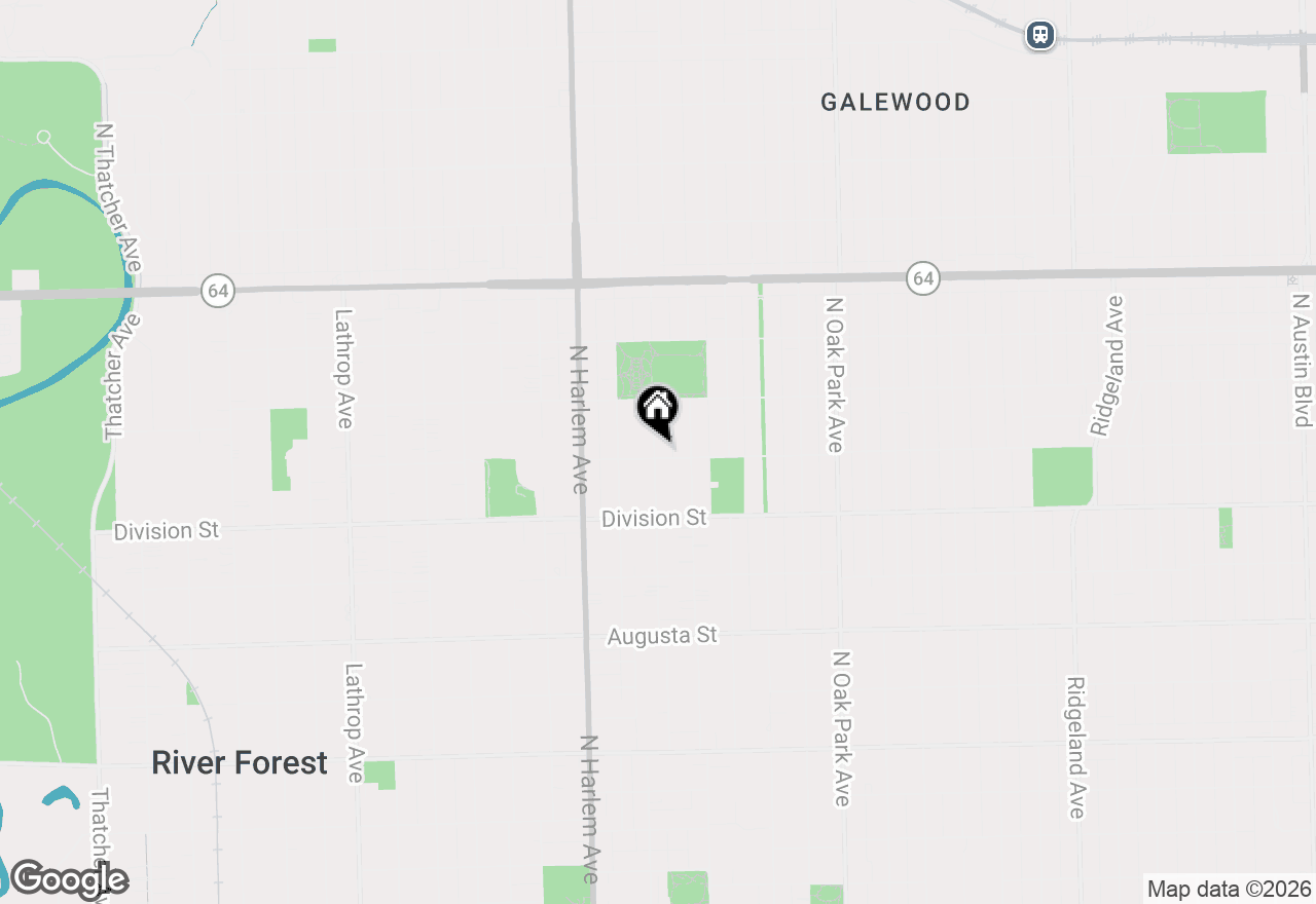 Map of 1016 Belleforte Avenue, Oak Park, IL 60302