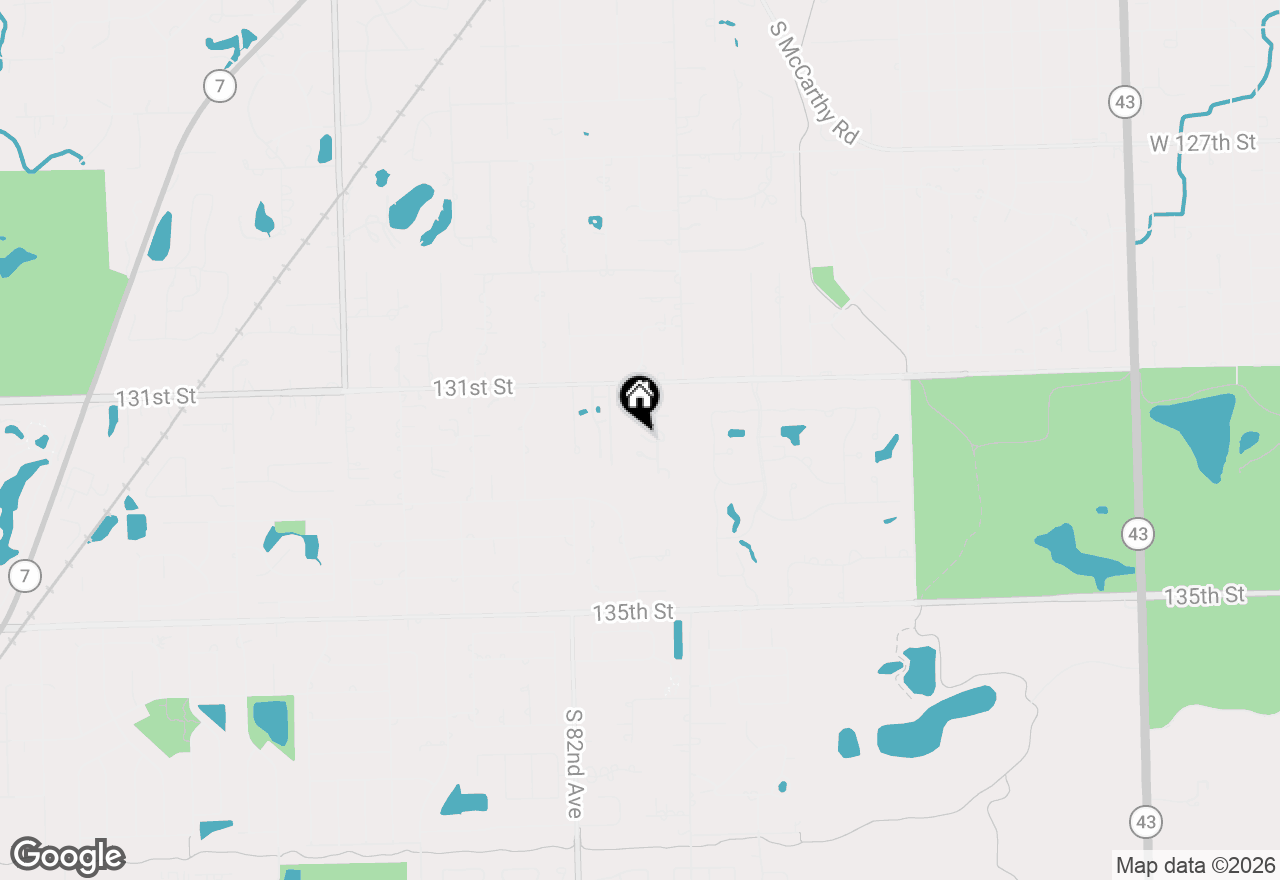 Map of 13200 S 80th Court, Palos Park, IL 60464