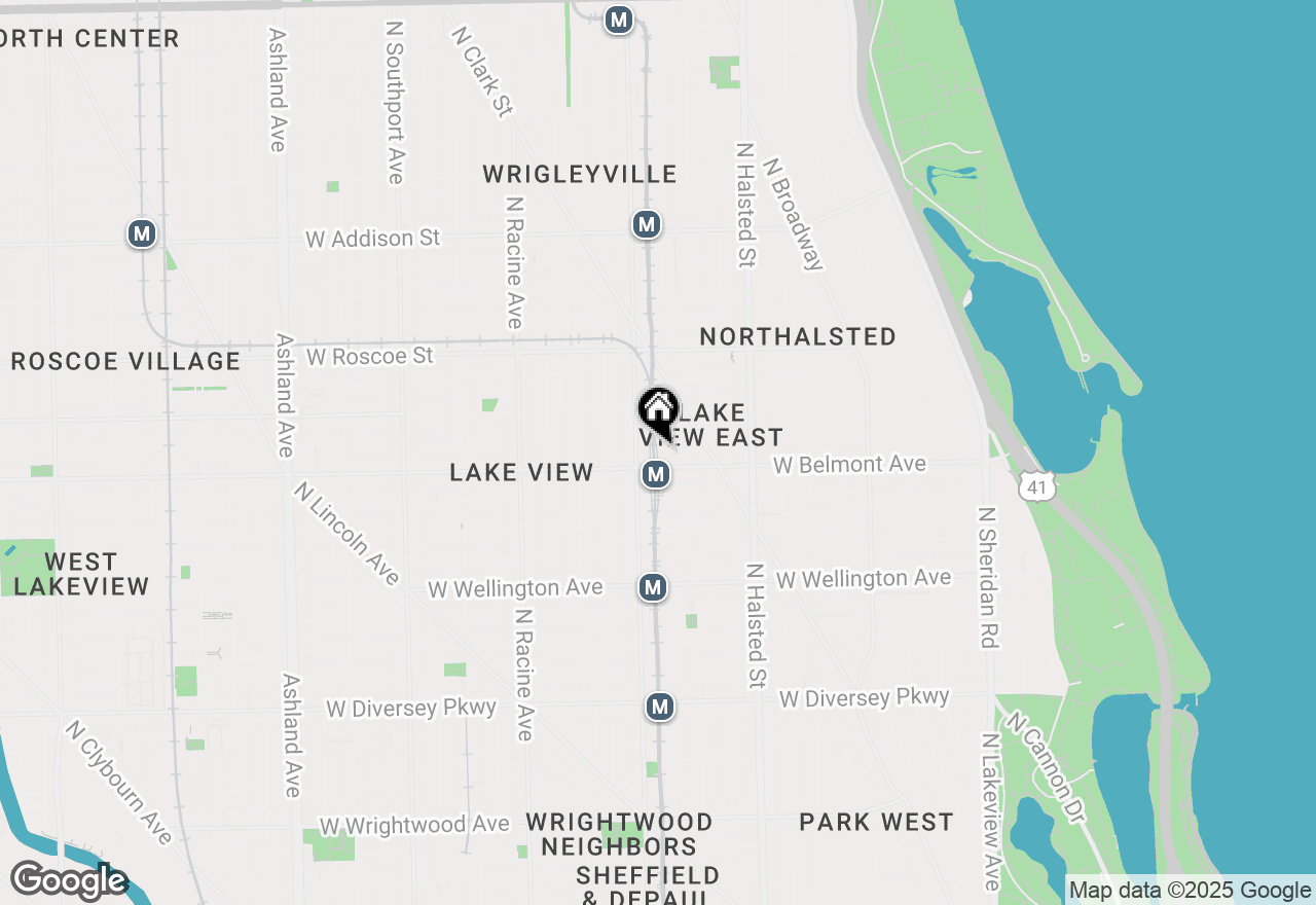 Map of 1208 W Wellington Street #2, Chicago, IL 60657