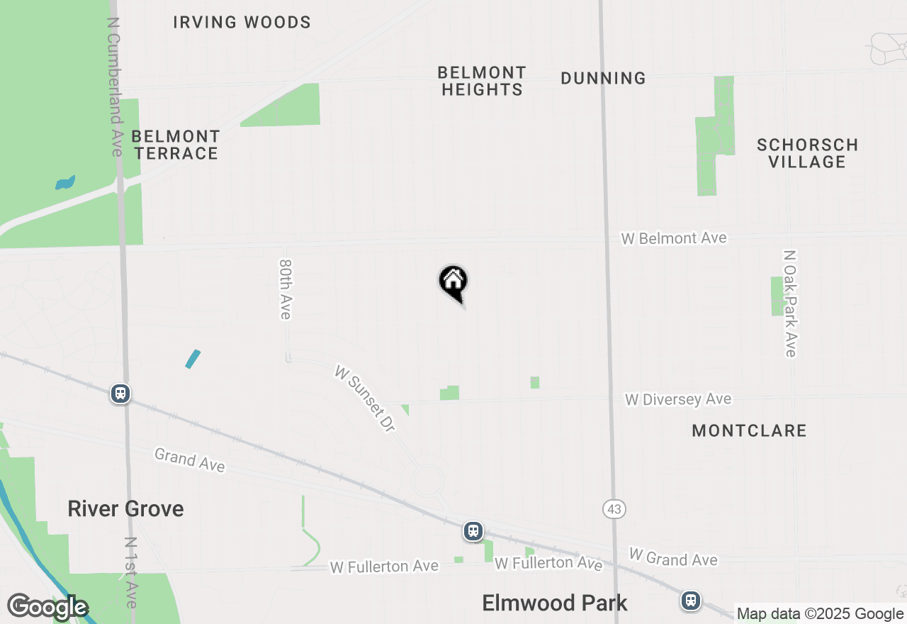 Map of 3013 N Oriole Avenue, Chicago, IL 60707