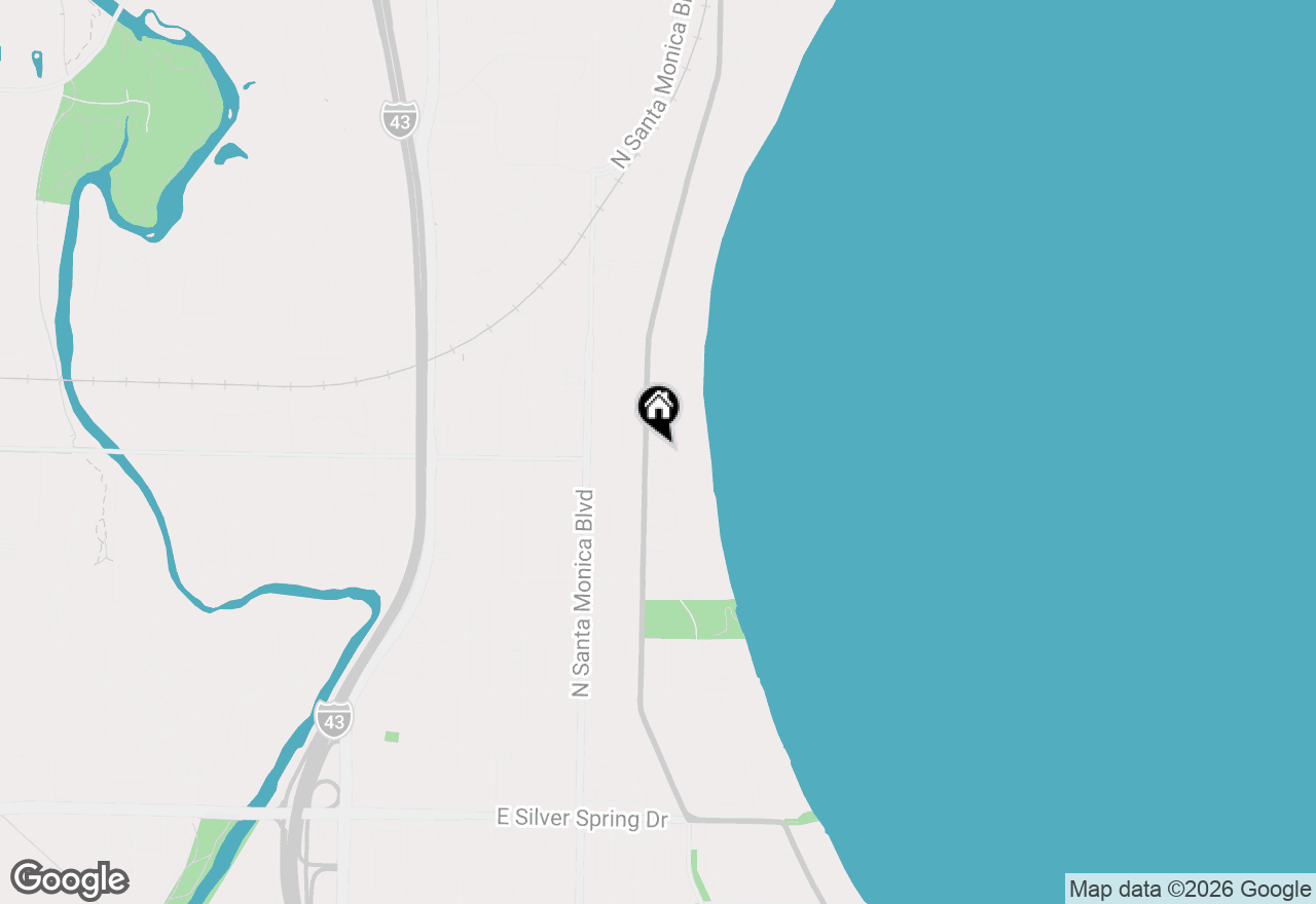 Map of 550 E Lake Hill Ct, Whitefish Bay, WI 53217