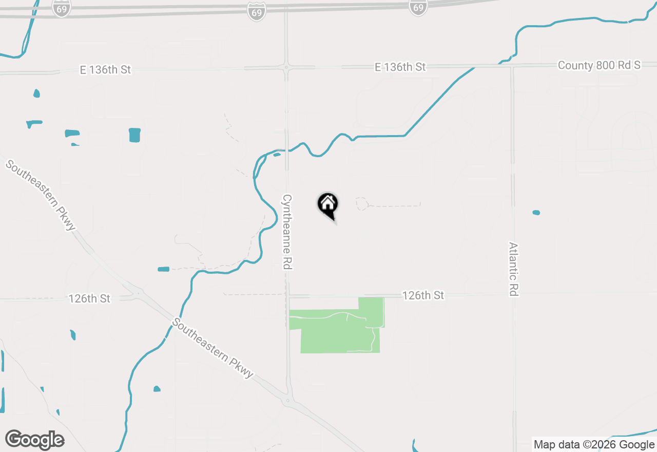 Map of 13023 Venito Trail, Fishers, IN 46037