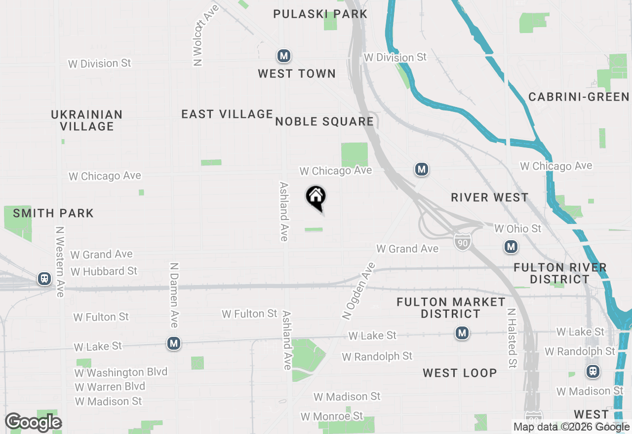 Map of 1457 W Erie Street #2, Chicago, IL 60642