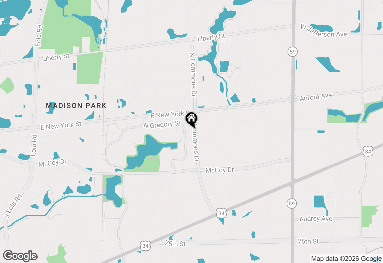 Map of 412 Quaker Hill Court, Aurora, IL 60504