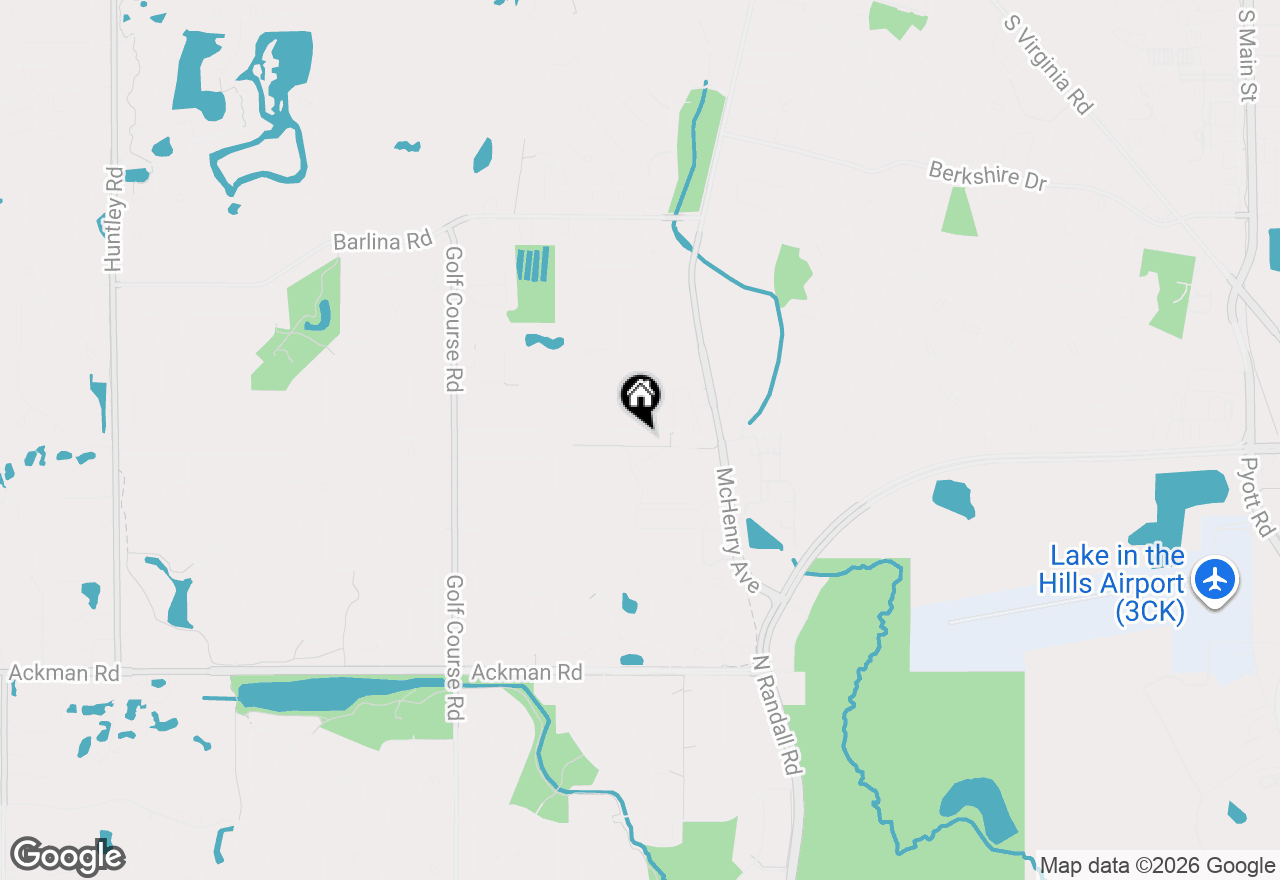 Map of 619 Dartmoor Drive, Crystal Lake, IL 60014