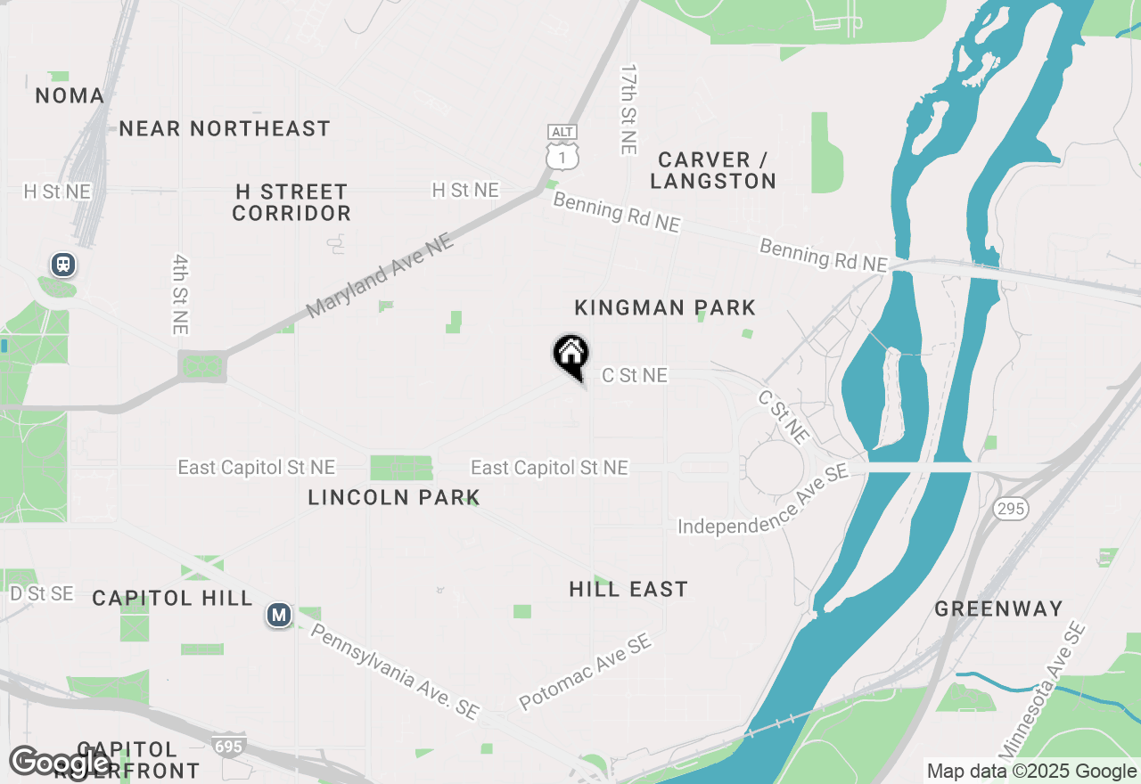 Map of 217 16th Street Ne, Washington, DC 20002