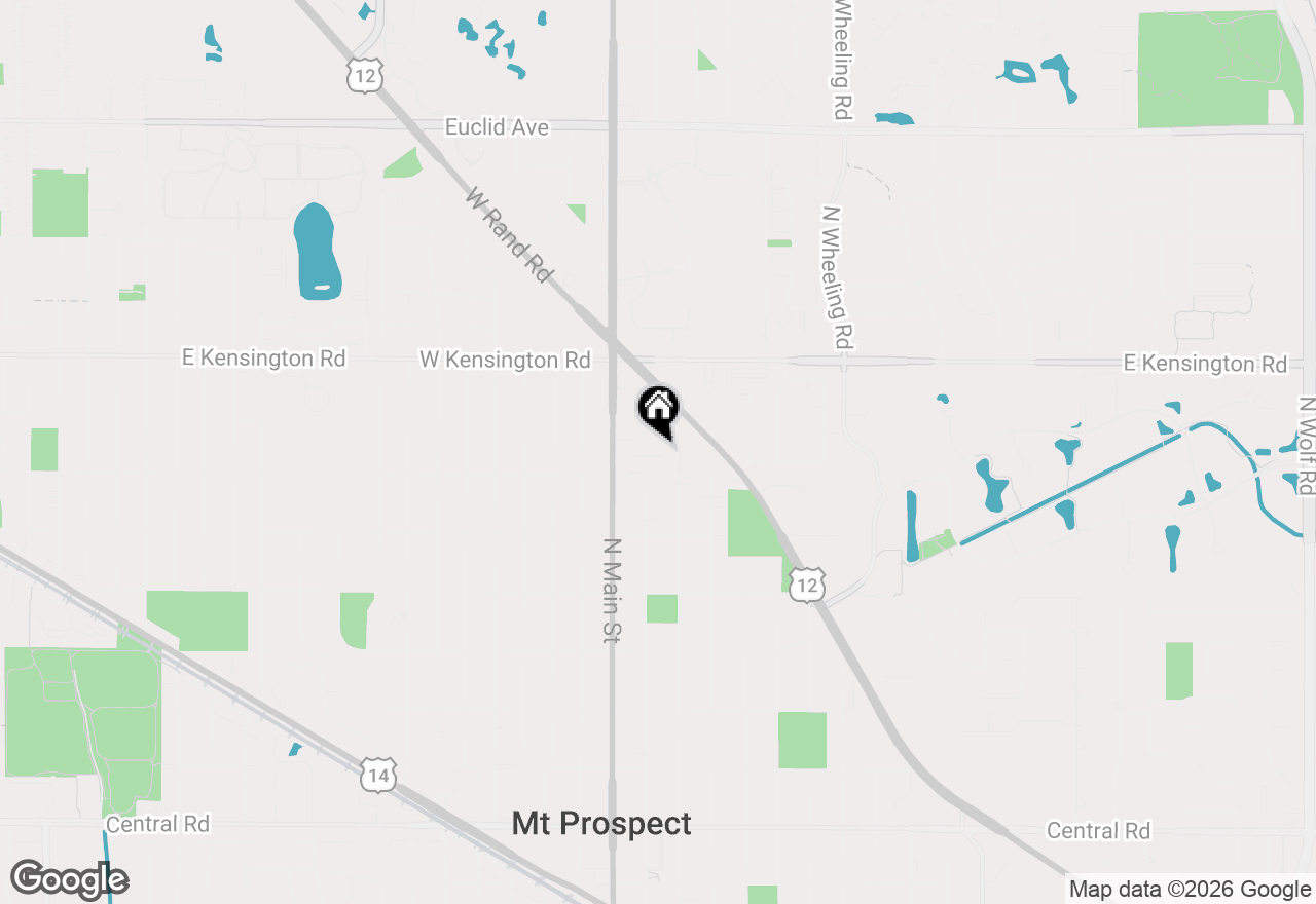 Map of 43 E Judith Ann Drive, Mount Prospect, IL 60056
