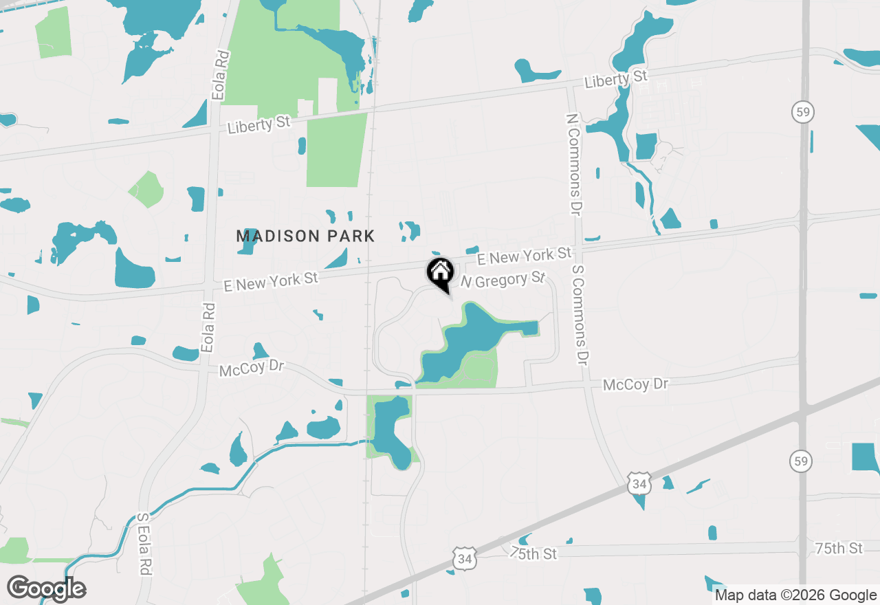 Map of 304 Windstream Court, Aurora, IL 60504