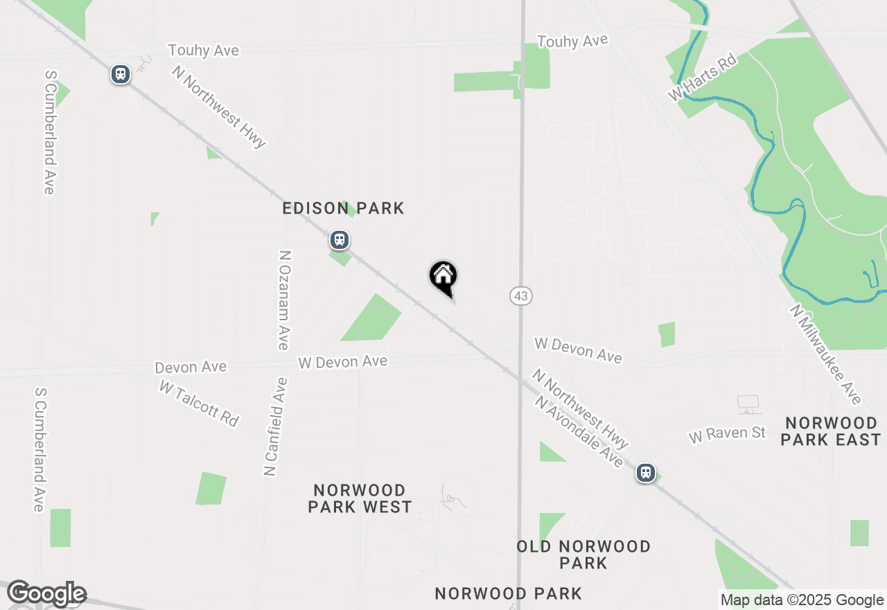 Map of 6519 N Oketo Avenue #1, Chicago, IL 60631