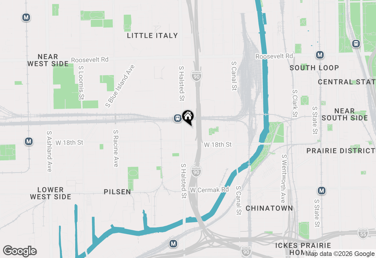 Map of 726 W 17th Street #2, Chicago, IL 60616