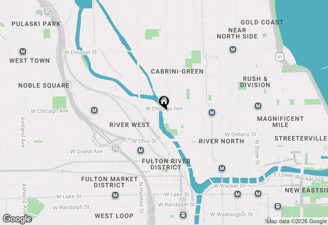 Map of 758 N Larrabee Street #522, Chicago, IL 60654