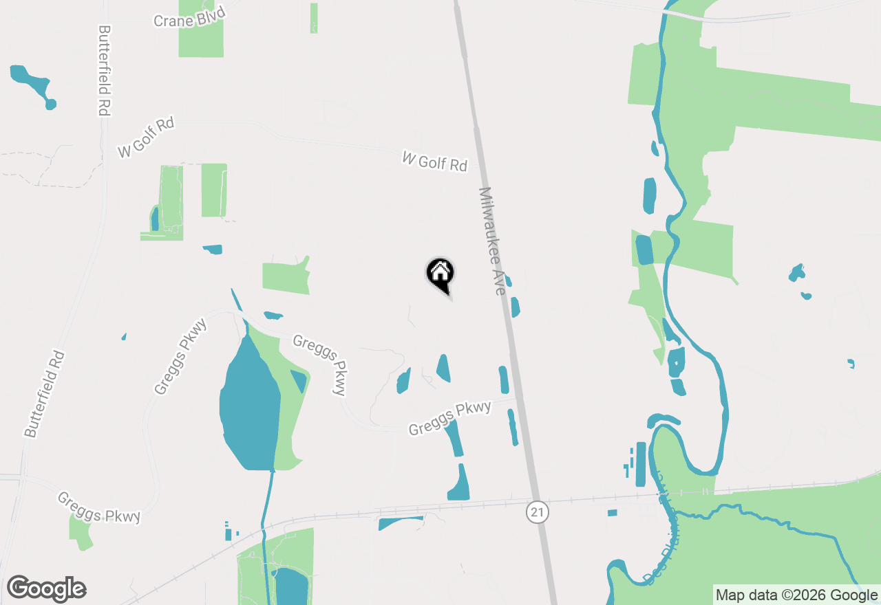 Map of 1252 Briarwood Lane, Libertyville, IL 60048