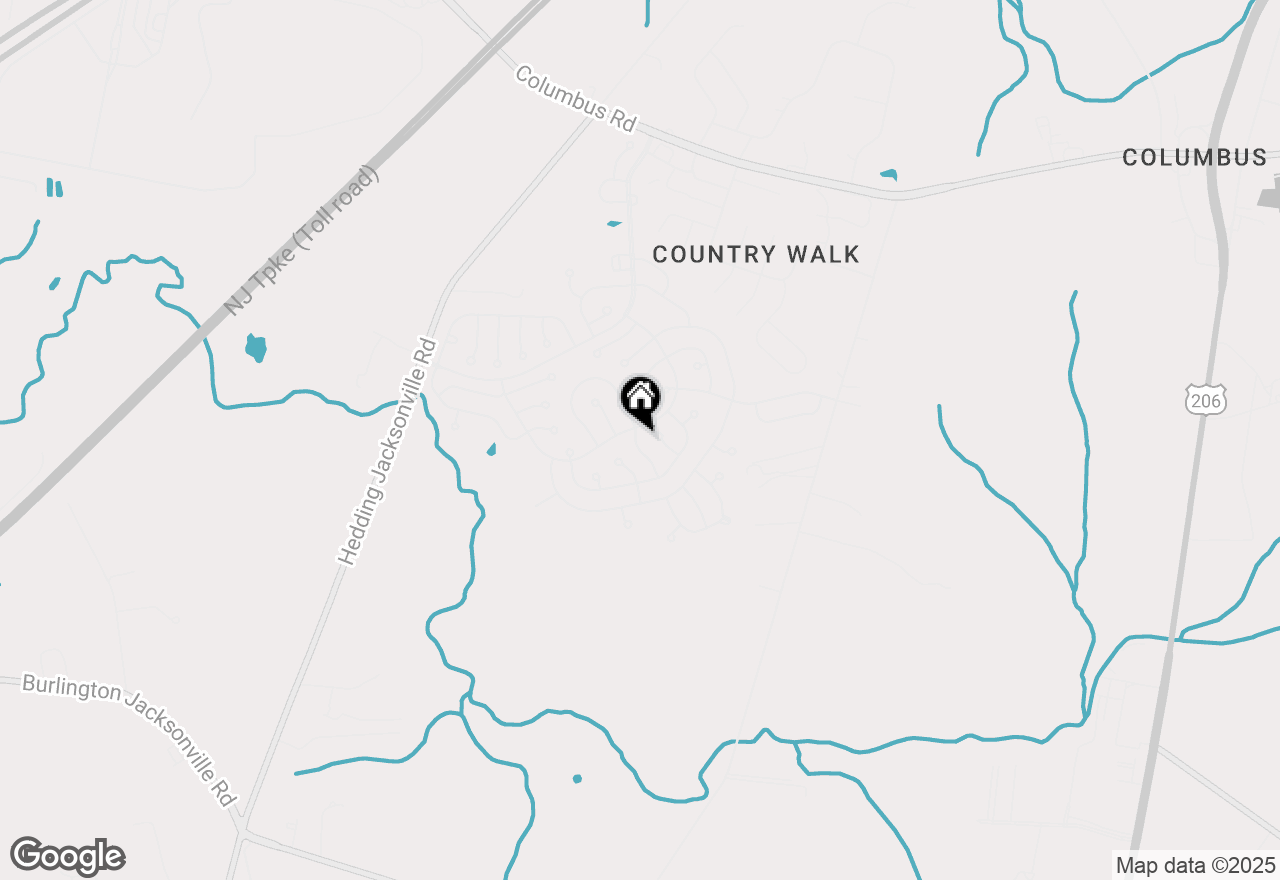 Map of 42 Horseshoe Lane N, Columbus, NJ 08022