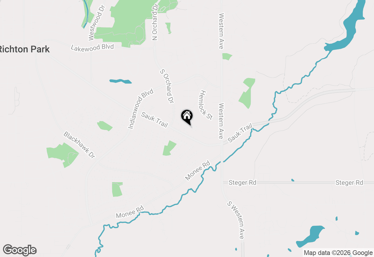 Map of 257 Lester Road, Park Forest, IL 60466