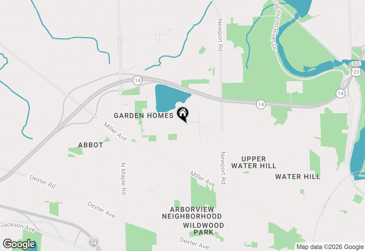 Map of 1615 Saunders Crescent, Ann Arbor, MI 48103