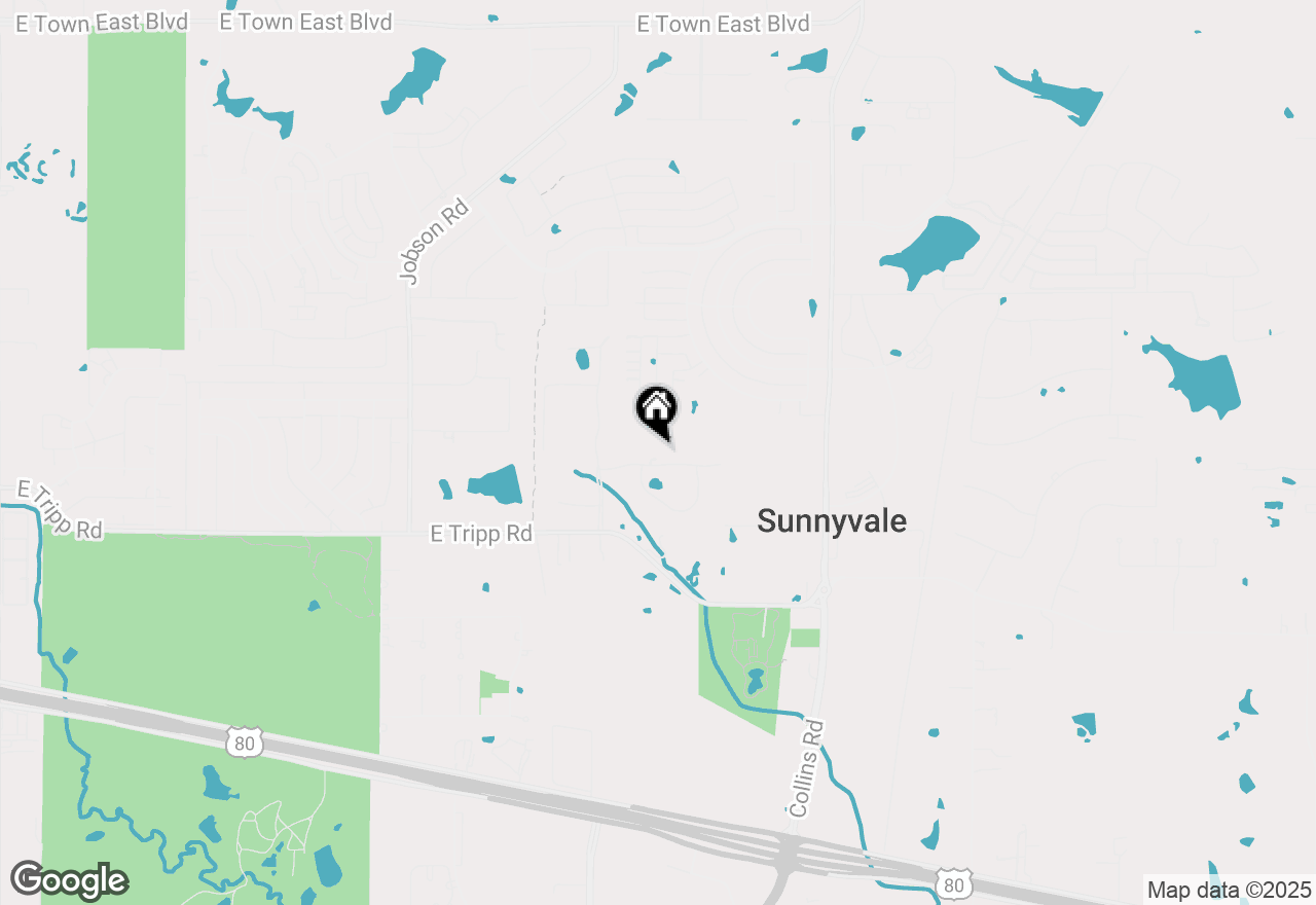 Map of 341 Yosemite Falls Drive, Sunnyvale, TX 75182