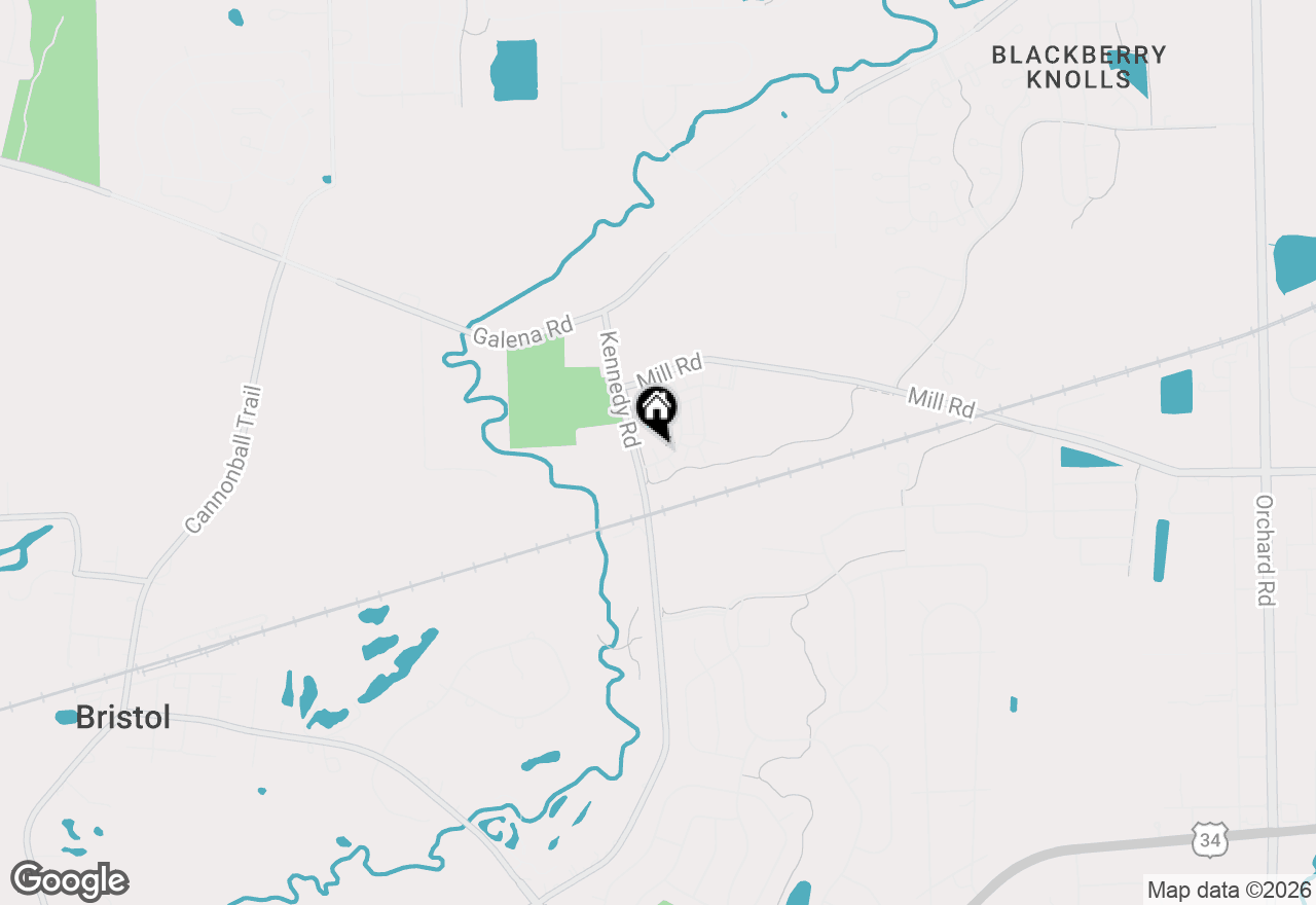 Map of 3745 Bailey Road, Yorkville, IL 60560