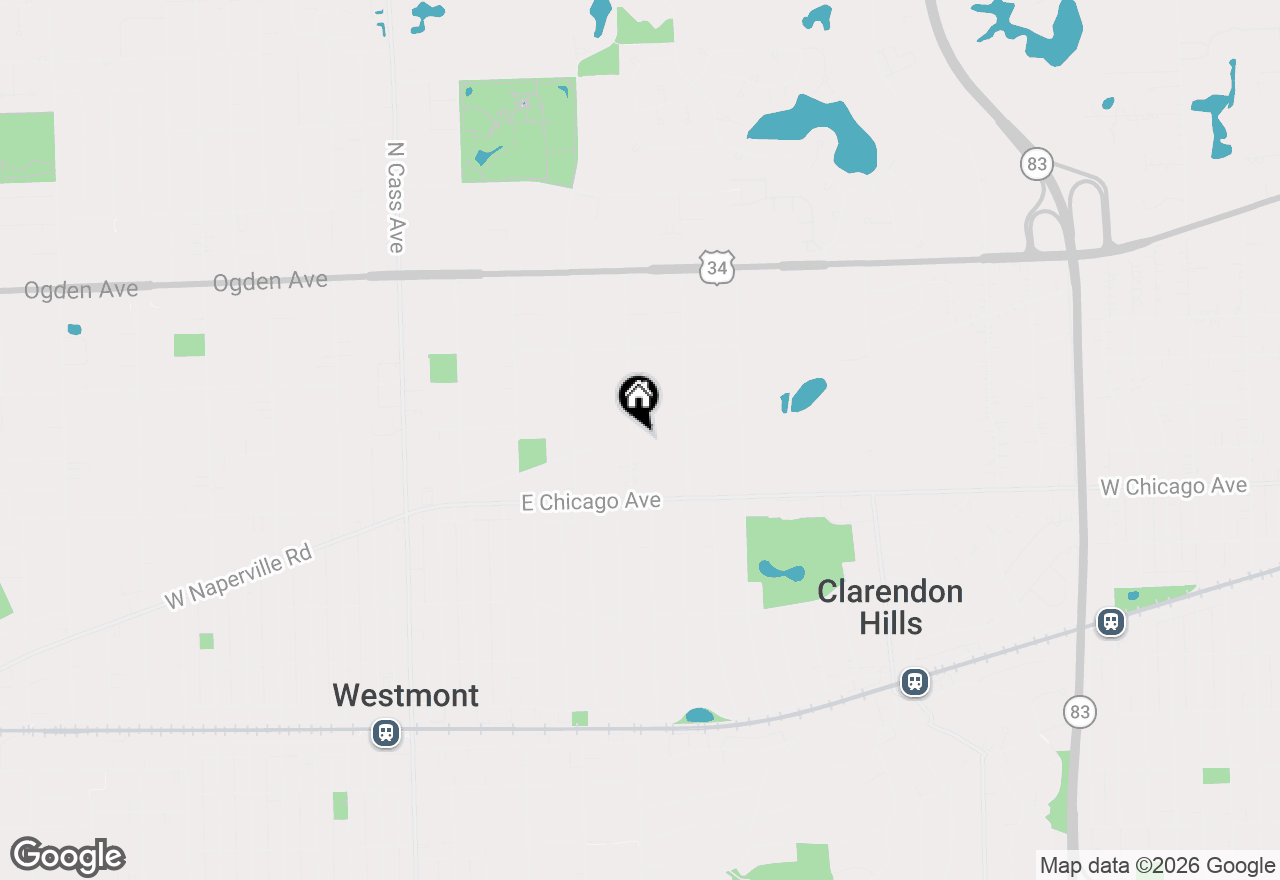 Map of 225 N Richmond Avenue, Clarendon Hills, IL 60514