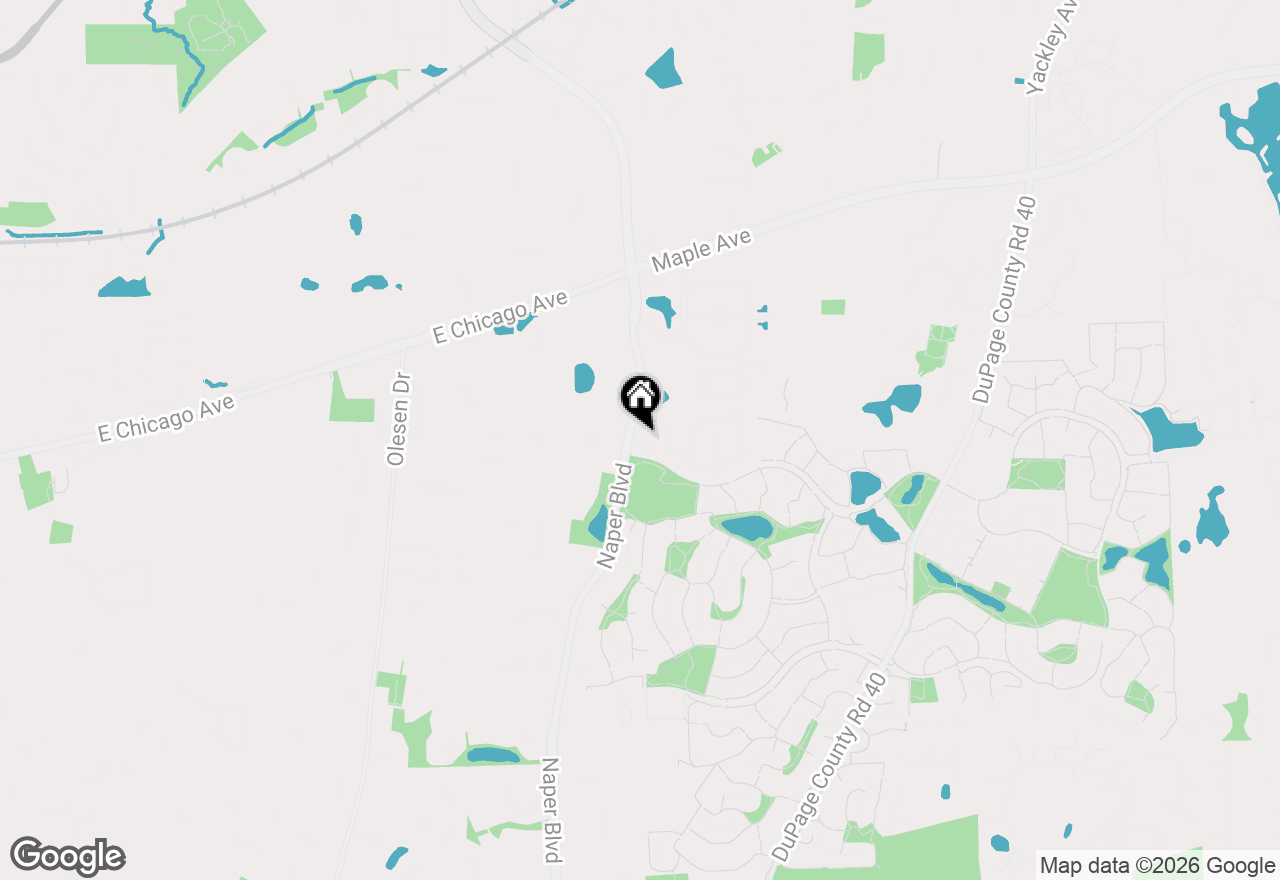 Map of (Address confidential), Lisle, Illinois 60532