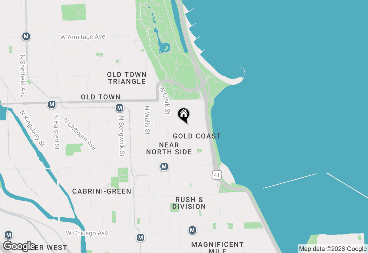 Map of 1410 N State Parkway #27B, Chicago, IL 60610