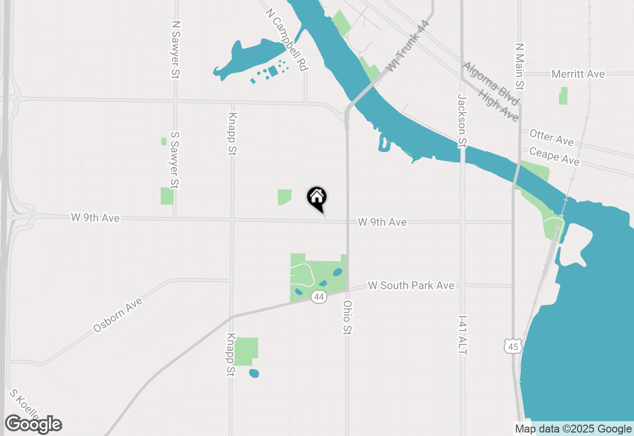 Map of 666 W 9th Ave, Oshkosh, WI 54902