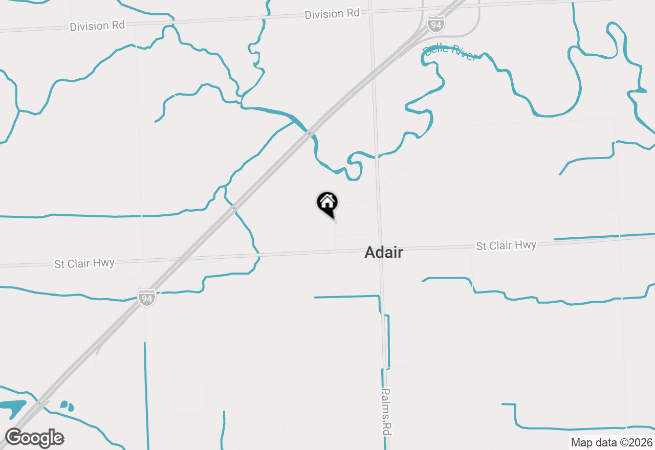 Map of 3468 First Street, Casco, MI 48064