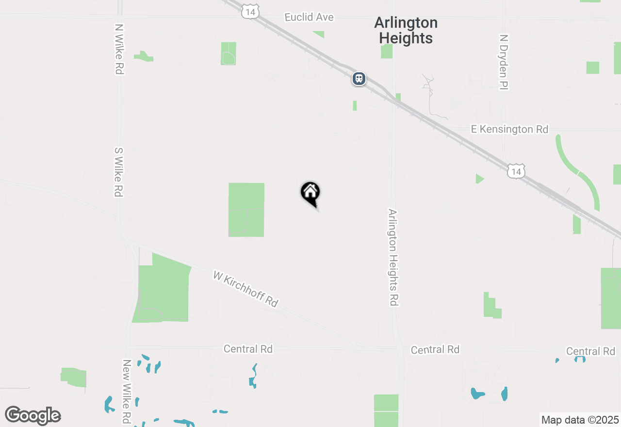 Map of 502 S Mitchell Avenue, Arlington Heights, IL 60005