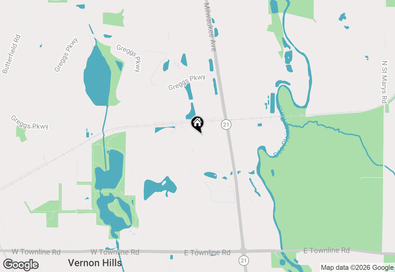 Map of (Address confidential), Vernon Hills, Illinois 60061