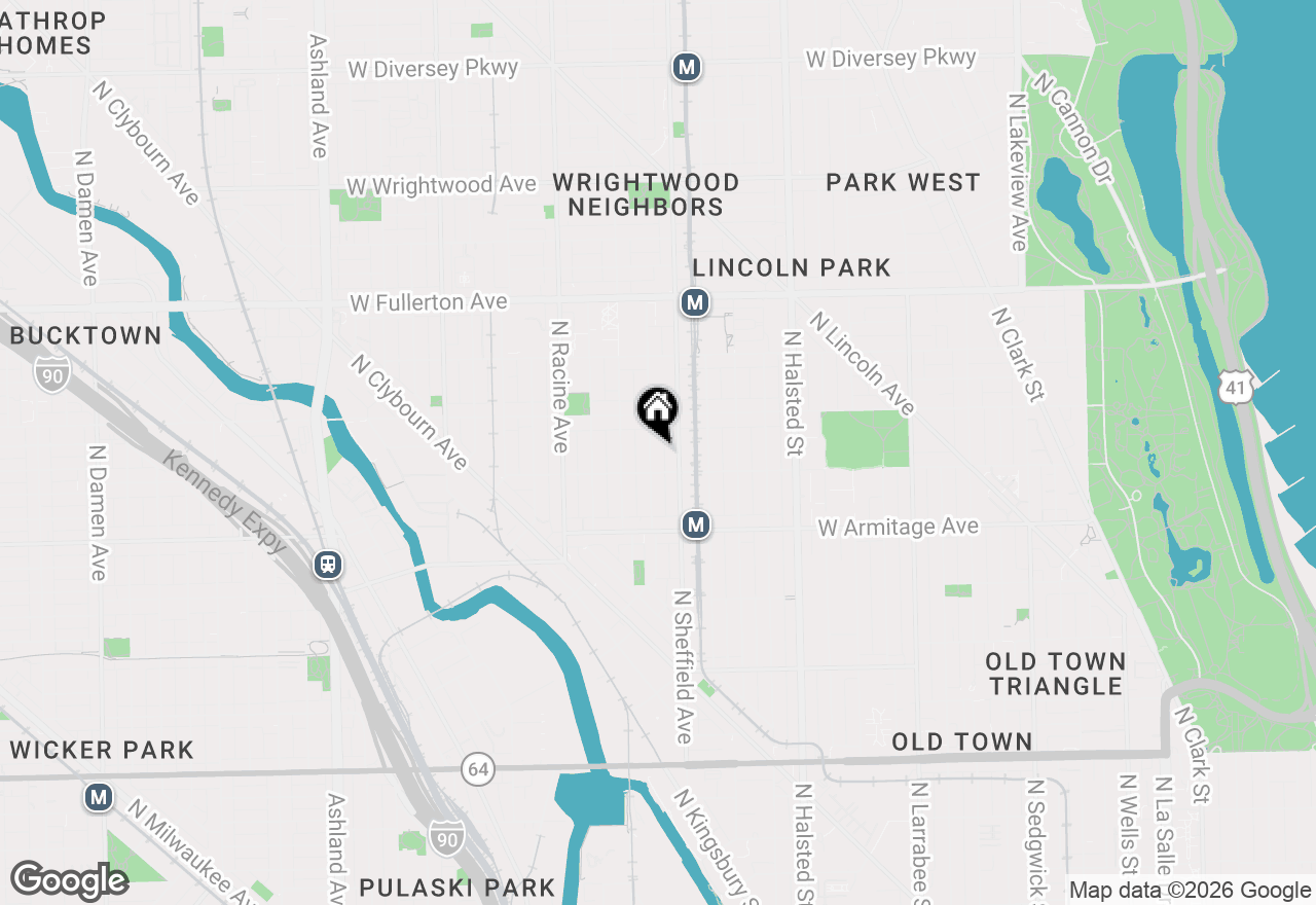 Map of 2119 N Kenmore Avenue, Chicago, IL 60614