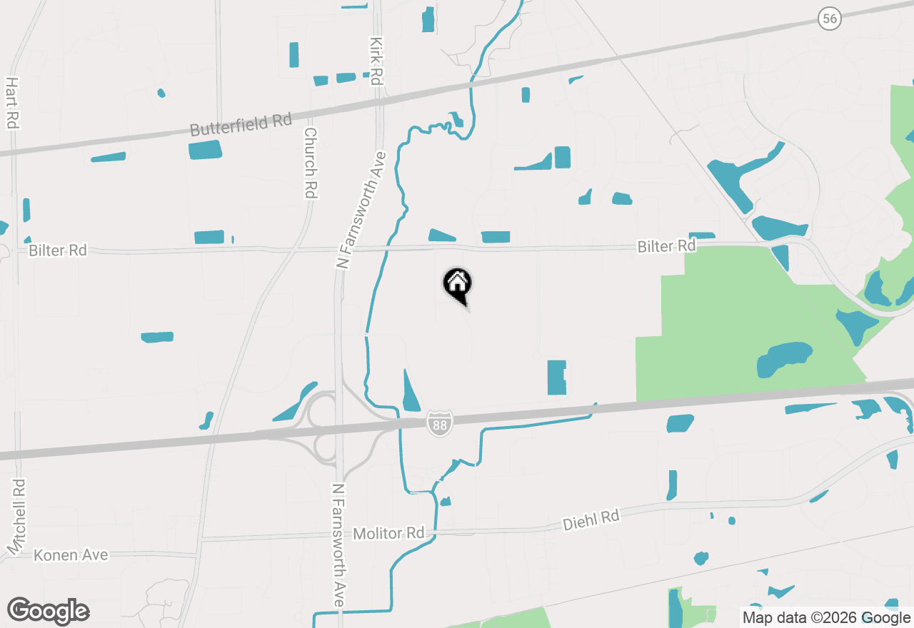 Map of (Address confidential), Aurora, Illinois 60502