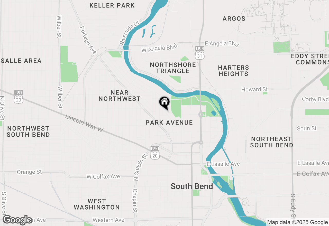 Map of 803 Park Avenue, South Bend, IN 46616