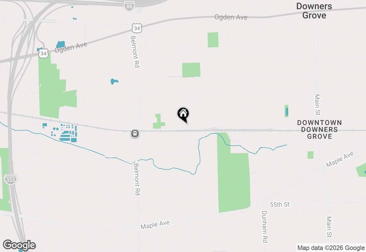 Map of 4947 Stonewall Avenue, Downers Grove, IL 60515