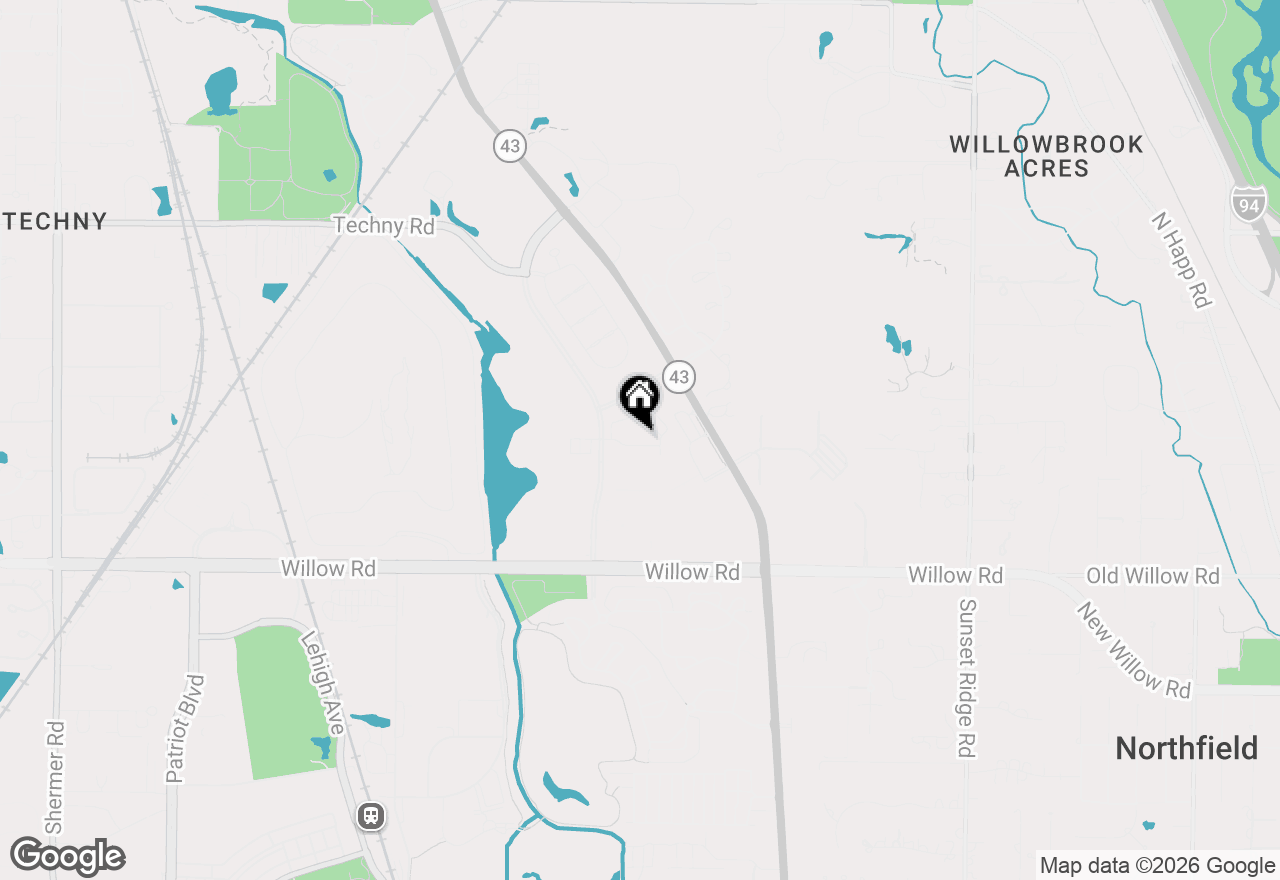Map of 962 Kensington Drive #16-A3, Northbrook, IL 60062