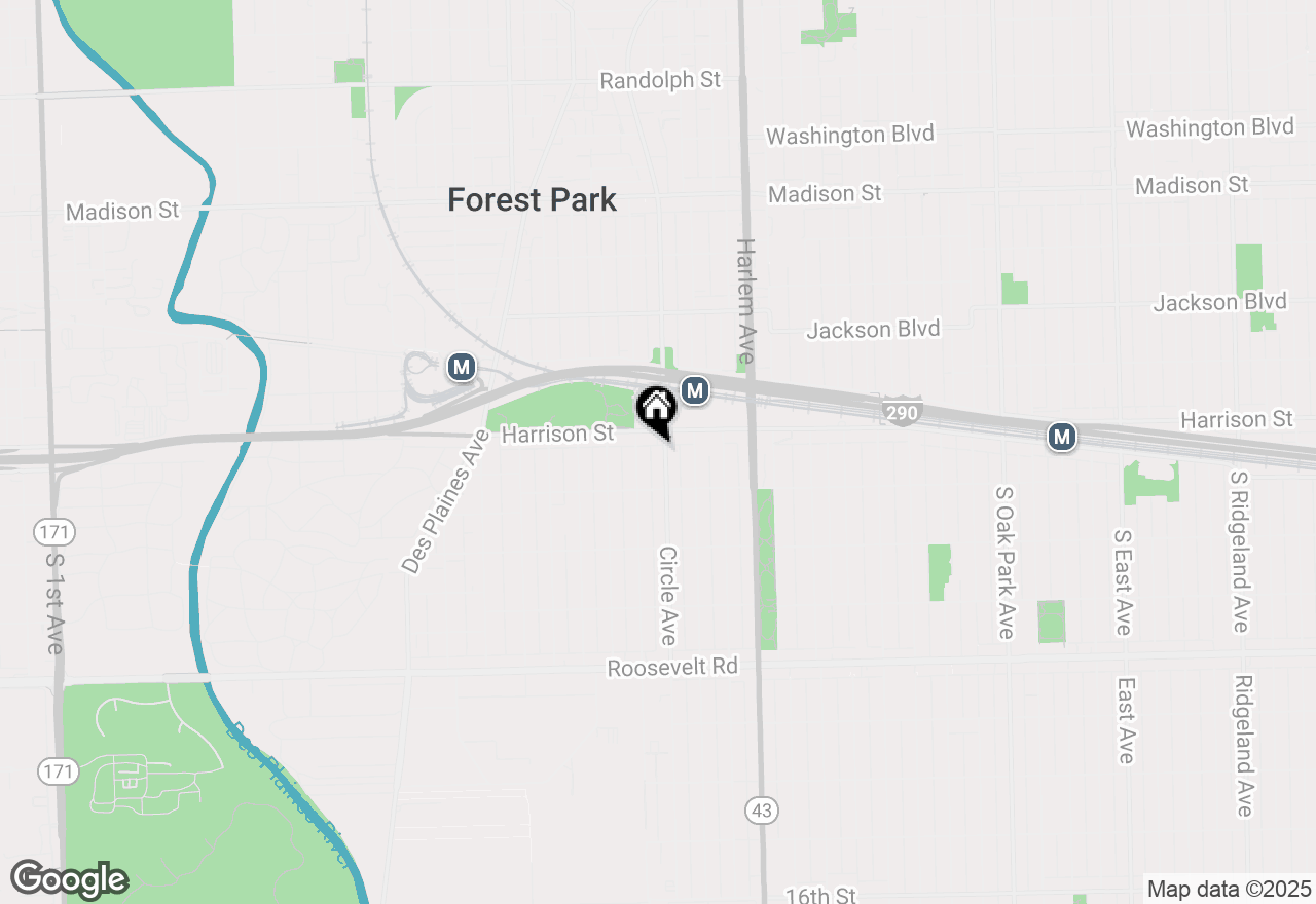 Map of 817 Circle Avenue, Forest Park, IL 60130