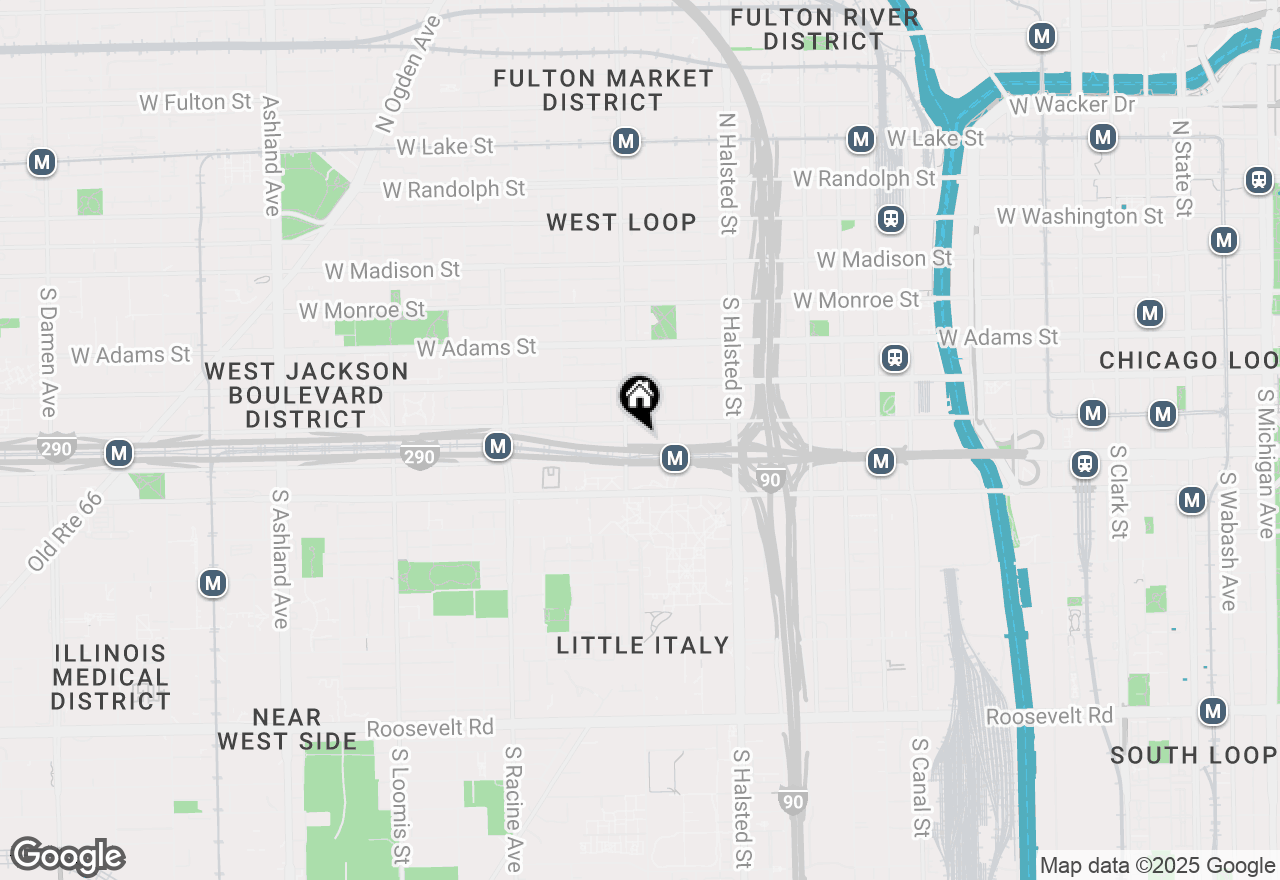 Map of 933 W Van Buren Street #424, Chicago, IL 60607