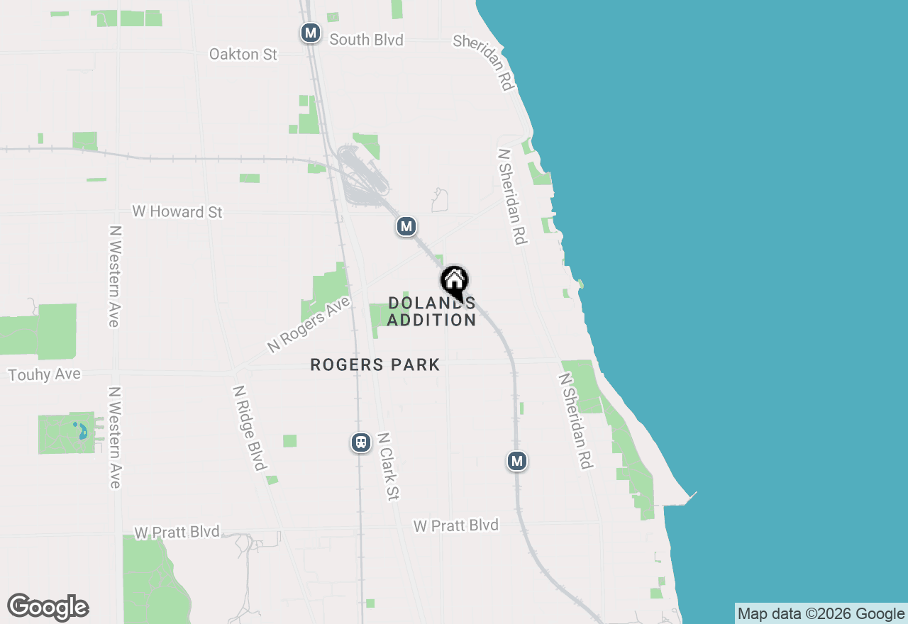 Map of 1544 W Sherwin Avenue #1N, Chicago, IL 60626