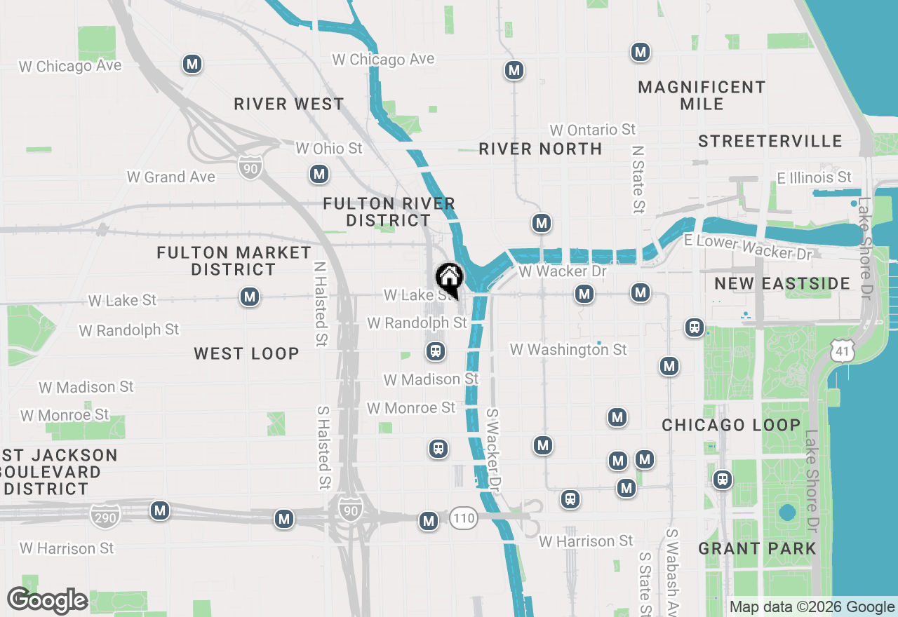 Map of 165 N Canal Street #1205, Chicago, IL 60606