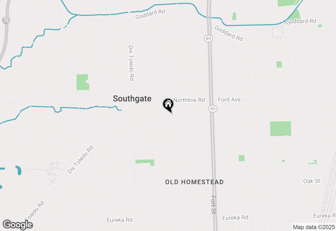 Map of 13395 Pullman Street, Southgate, MI 48195