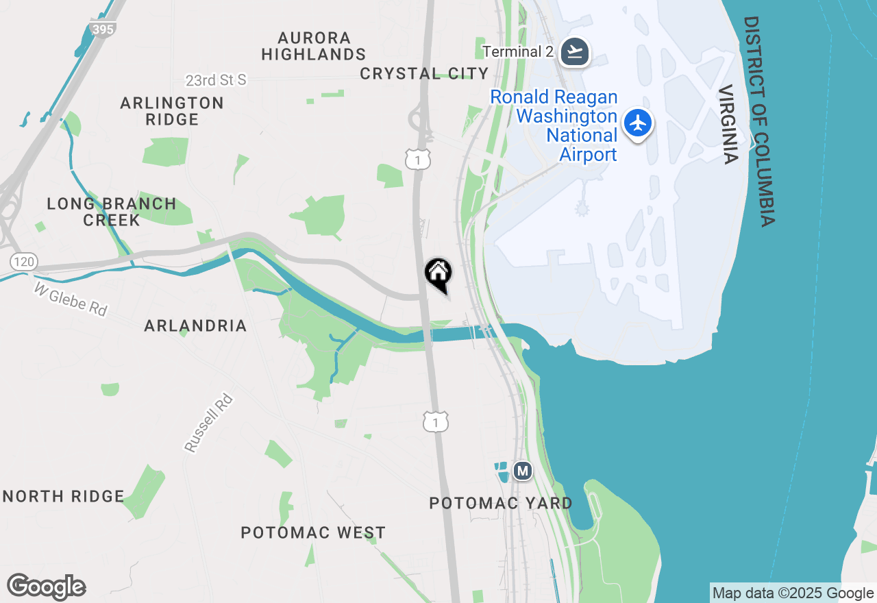 Map of 3600 S Glebe Road #215W, Arlington, VA 22202
