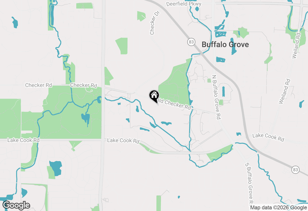 Map of 808 Old Checker Road, Buffalo Grove, IL 60089