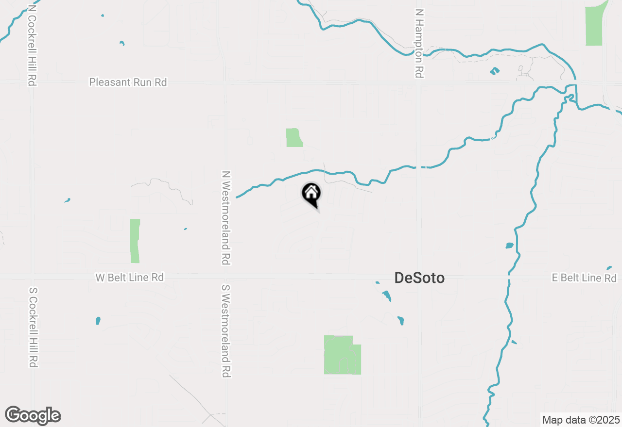 Map of 505 Glacier Street, Desoto, TX 75115