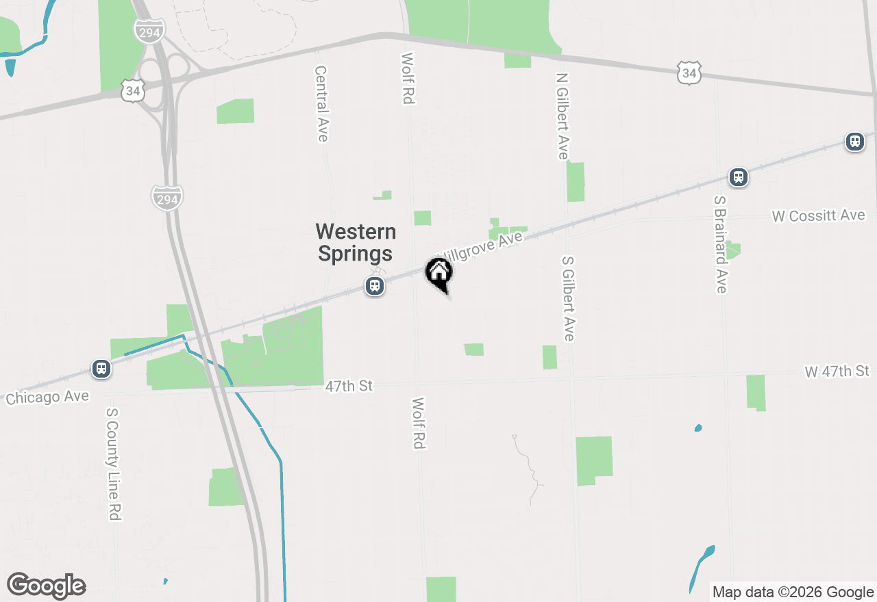 Map of 4475 Johnson Avenue, Western Springs, IL 60558