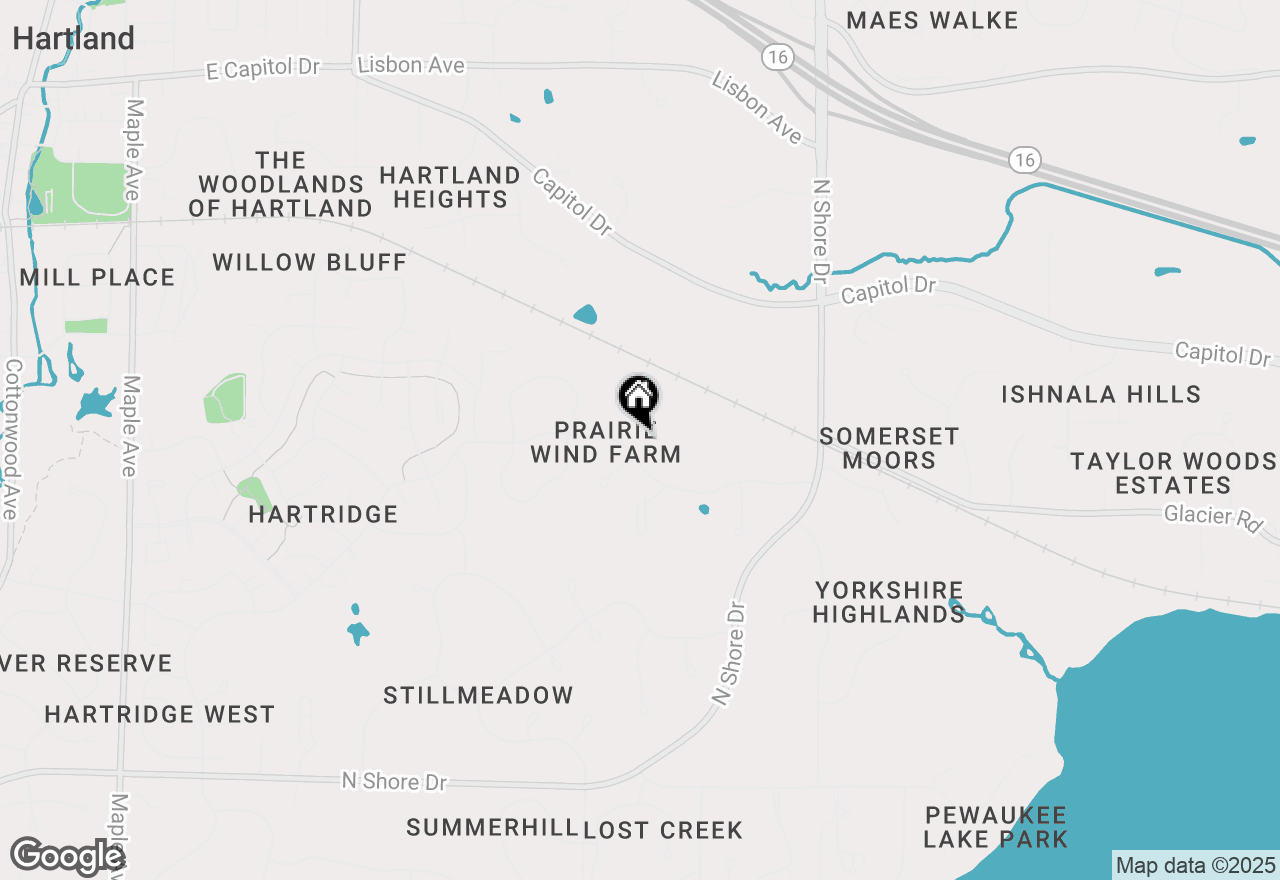 Map of N42W28902 Imperial Dr, Pewaukee, WI 53072