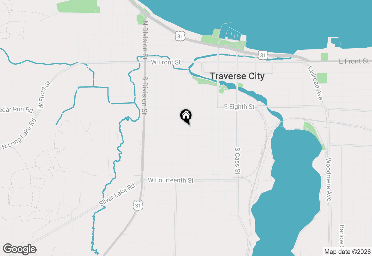 Map of 402 W Tenth Street, Traverse City, MI 49684
