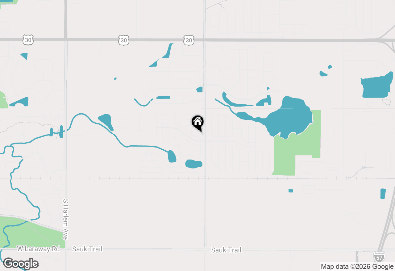 Map of 22 Hearthside Drive, Matteson, IL 60443