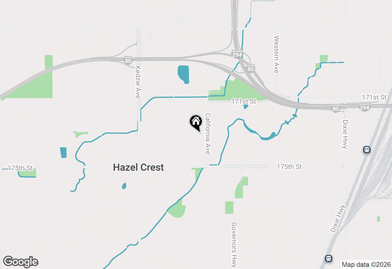 Map of 2817 173rd Street, Hazel Crest, IL 60429